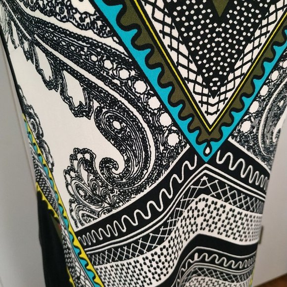 APT 9 Halter dress Size PS small Colorful Geometric Sleeveless A-line ring neck - Picture 8 of 8